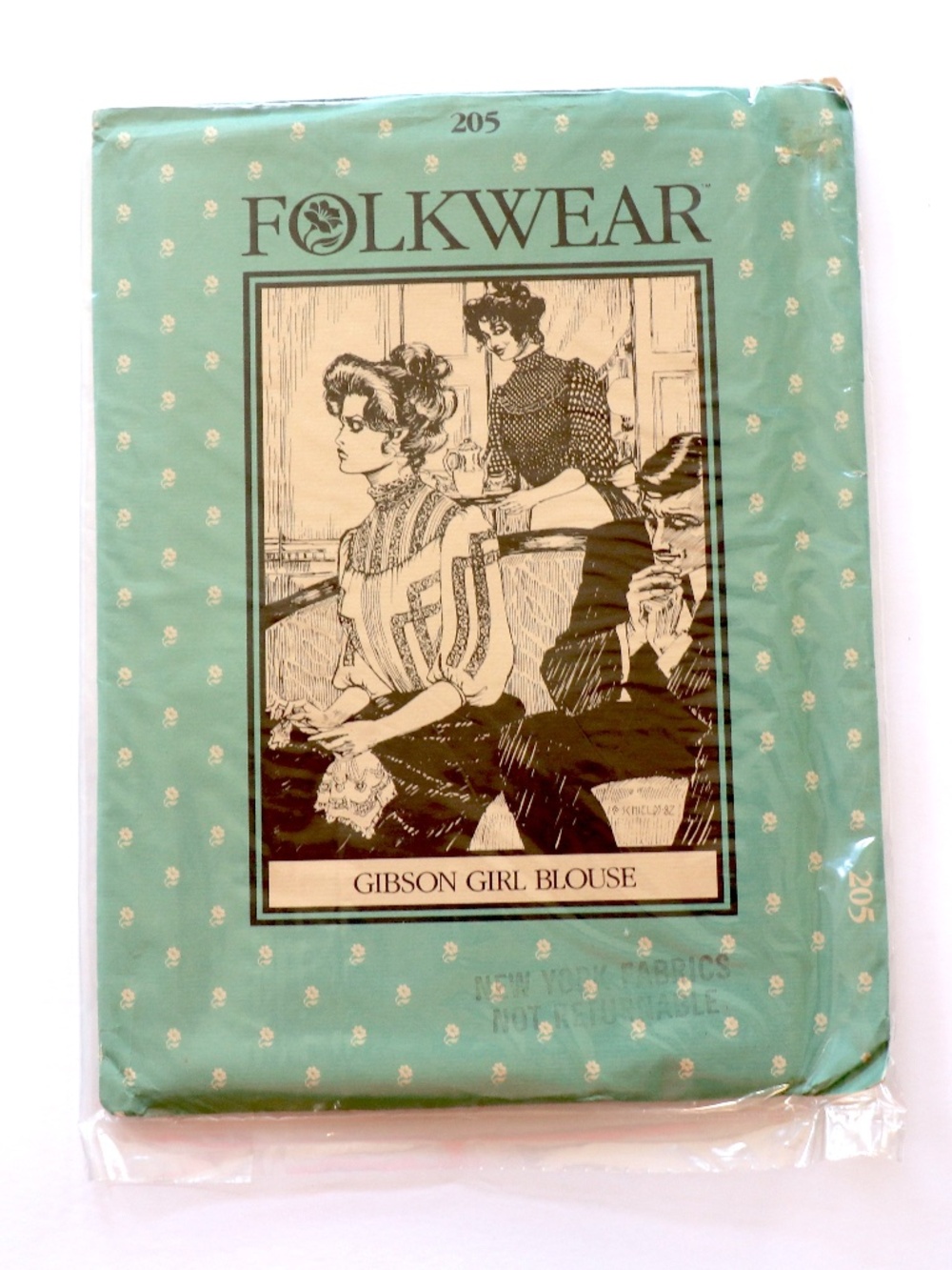 UNCUT Folkwear pattern #205 GIBSON GIRL BLOUSE